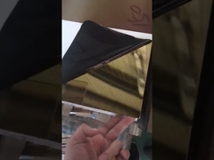 Golden stainless steel plate